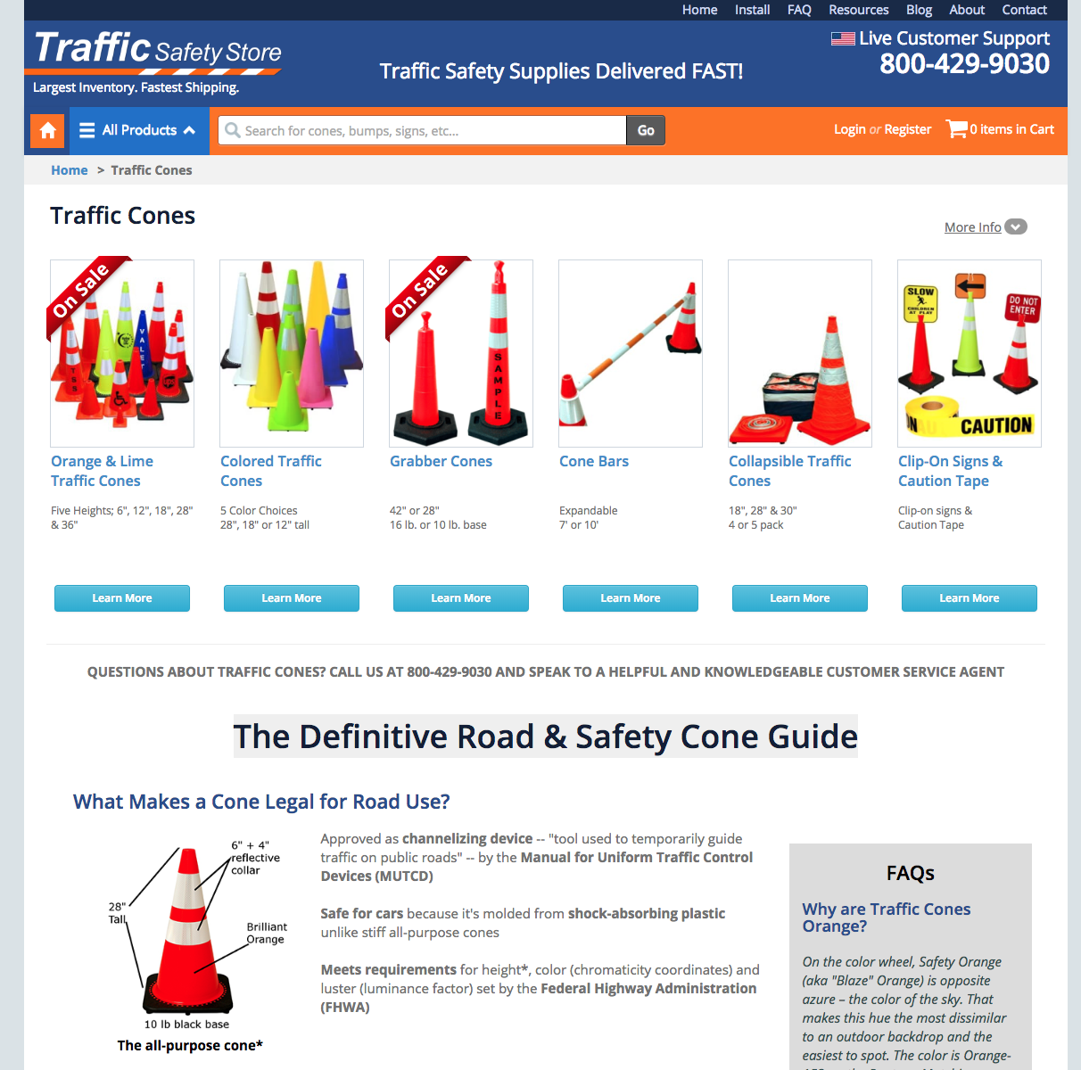 Traffic Safety Cone Store